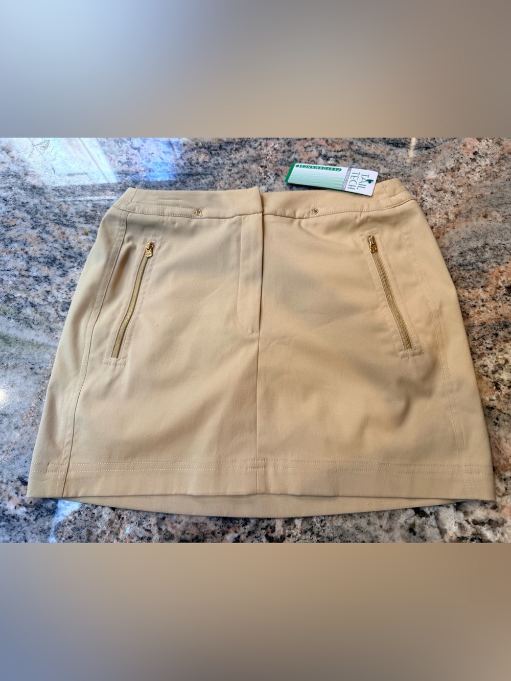 NWT Tail Tech Golf Skort Skirt Size 2 Beige Performance Stretch Athletic Preppy - Picture 14 of 15